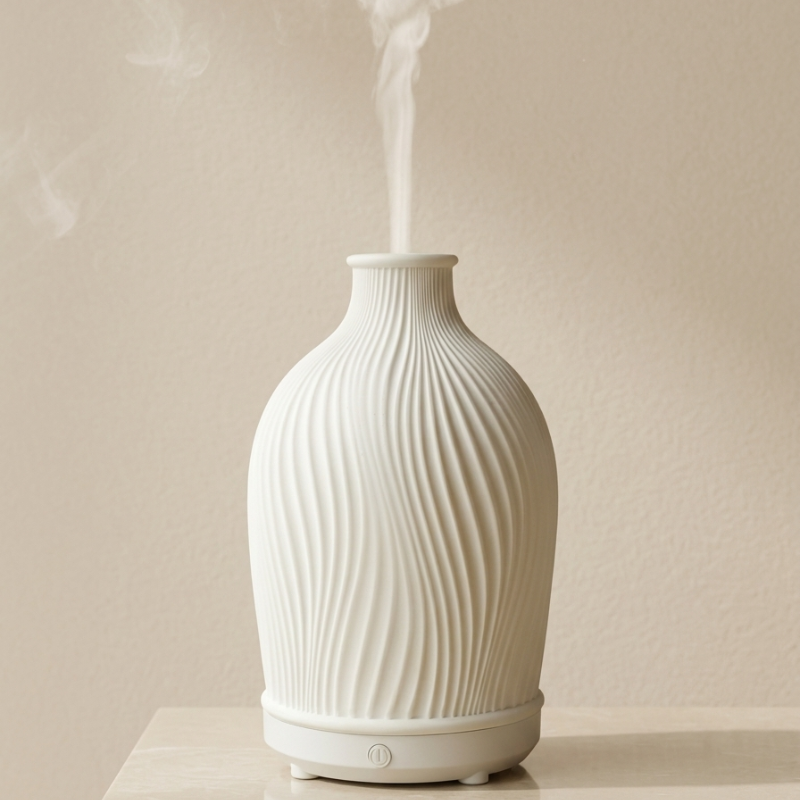 Humidifier USB Powered Polyresin Vase Design 80 ml Capacity Unbranded 00