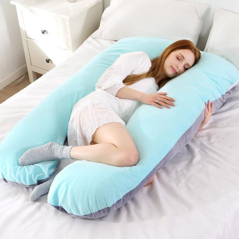 Hypoallergenic Full Body Pillow for Stress Relief and Comfort – 80cm x 130cm Cotton Sleep Therapy Pillow 0