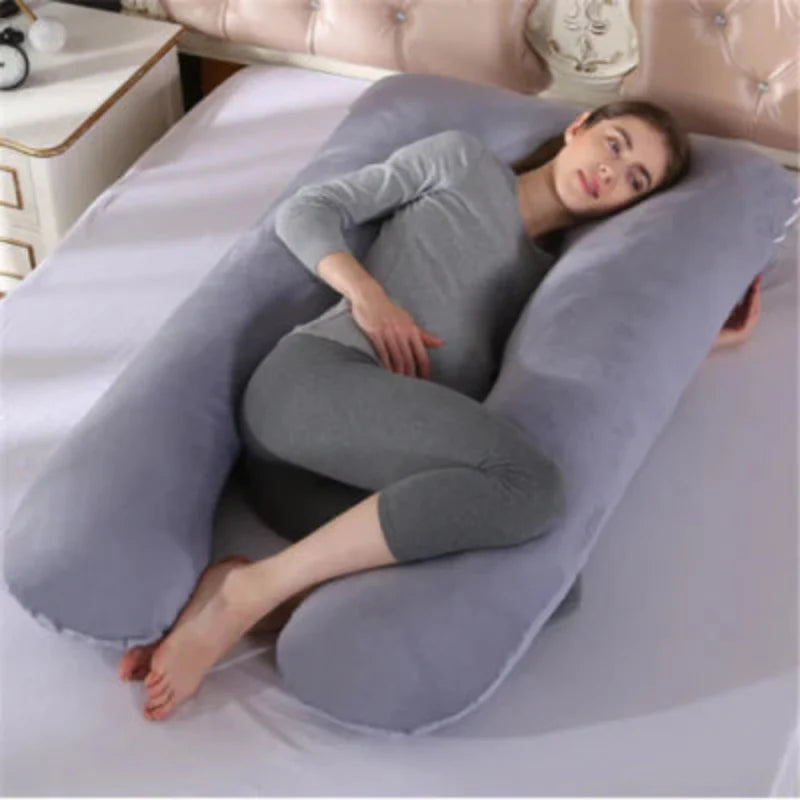 Hypoallergenic Full Body Pillow for Stress Relief and Comfort – 80cm x 130cm Cotton Sleep Therapy Pillow 10
