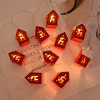 Illuminated Wooden Christmas Decoration with Warm LED Light 3