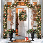 Illuminated Wooden Christmas Decoration with Warm LED Light 4