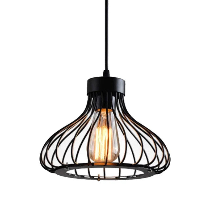 Industrial Black Pendant Light - Adjustable Kitchen & Dining Lighting 2