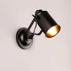 Industrial Plug-In Wall Sconce - Adjustable Lighting with Metal Cage Design 1