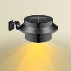 Industrial Solar Wall Light - Weatherproof Outdoor LED Sconce, Black/White 0
