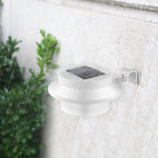 Industrial Solar Wall Light - Weatherproof Outdoor LED Sconce, Black/White 3