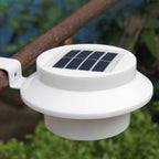 Industrial Solar Wall Light - Weatherproof Outdoor LED Sconce, Black/White 4