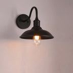 Industrial Vintage Wall Sconce - Durable Wrought Iron & Retro Design 0