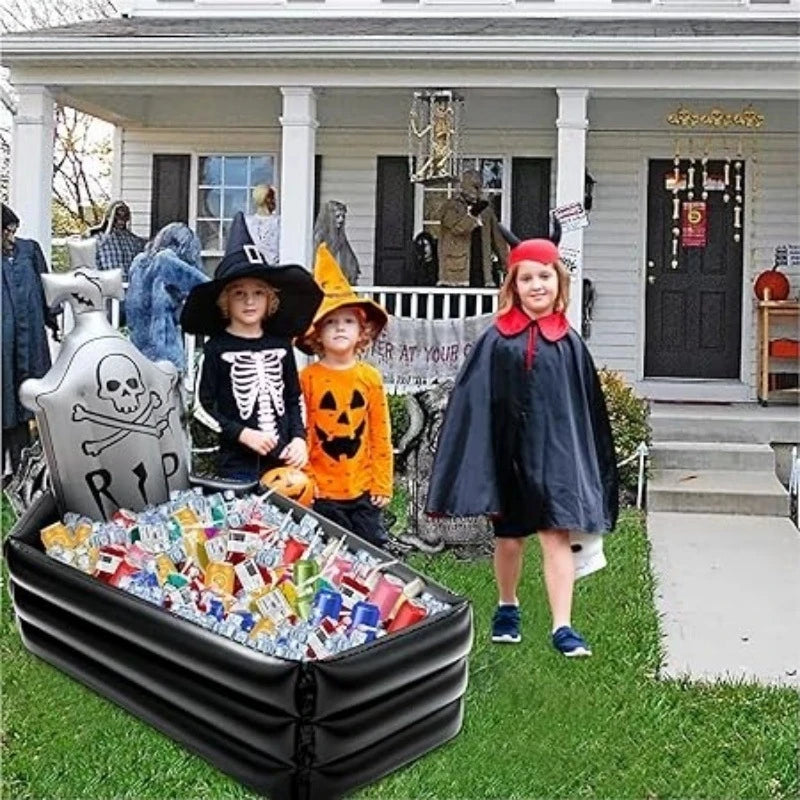 Inflatable Cooler - Large Capacity Halloween Coffin Design for Drinks 3