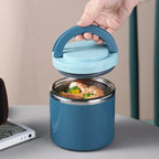 Insulated Lunch Box with Handle – Double-Walled Stainless Steel, Leak-Proof, 630ml/1000ml for Hot and Cold Meals 2