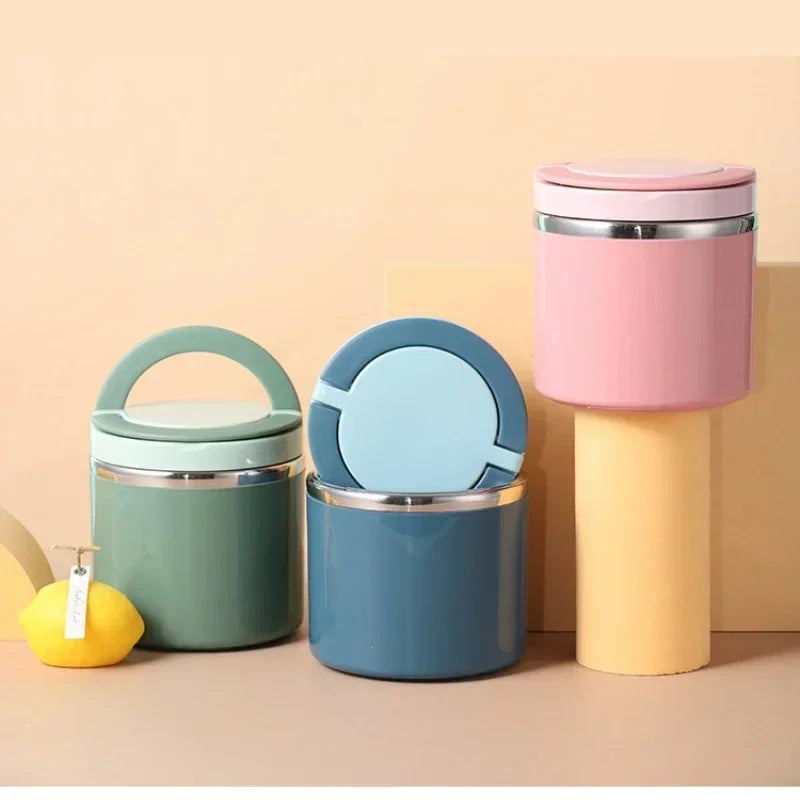 Insulated Lunch Box with Handle – Double-Walled Stainless Steel, Leak-Proof, 630ml/1000ml for Hot and Cold Meals 3