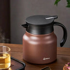 Insulated Stainless Steel Teapot with Infuser – 800ml Capacity for Hot and Cold Beverages, One-Handed Pouring, Vacuum Insulation 1
