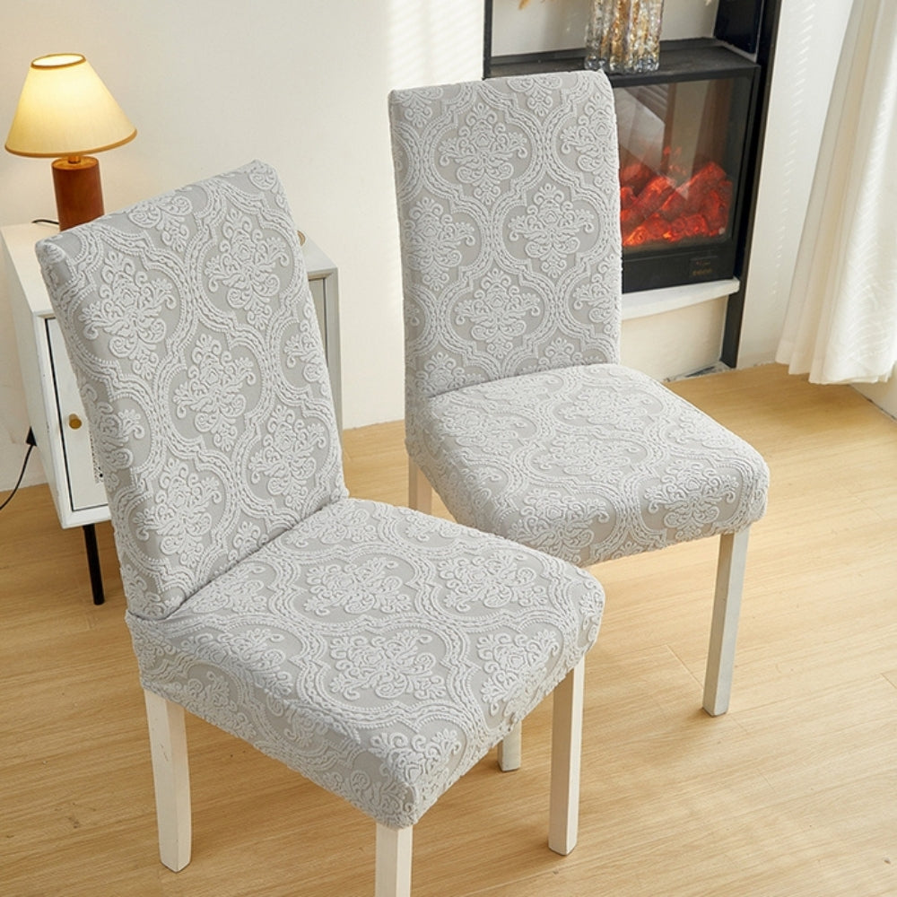 Jacquard Chair Slipcover - Elegant Protection for Dining Chair Covers 6