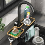 Kitchen Sink Caddy Organizer - Space-Saving Sponge Holder with Drip Tray 2
