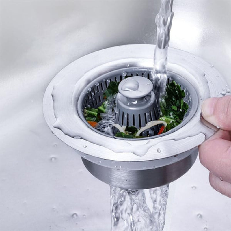 Kitchen Sink Strainer - Fast Drainage & Odor Control 1
