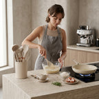 Kitchen Utensil Set Silicone Tips Wooden Handles Heat Resistant 230C Non Stick Cookware 2