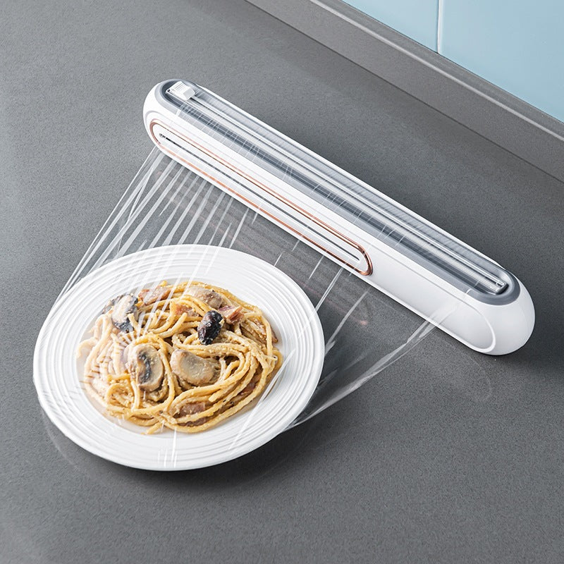 Kitchen Wrap Dispenser, Wall Mounted, Magnetic, Built in Cutter 2