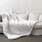 Knit Throw Blanket - Soft, Warm, Hypoallergenic Comfort 0