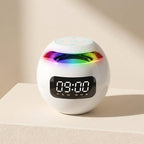 LED Alarm Clock with Bluetooth Speaker, 5W Output, 2200mAh Battery 1