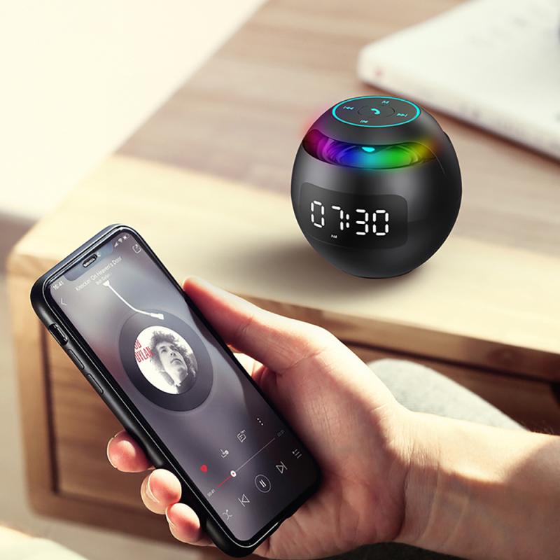 LED Alarm Clock with Bluetooth Speaker, 5W Output, 2200mAh Battery 8