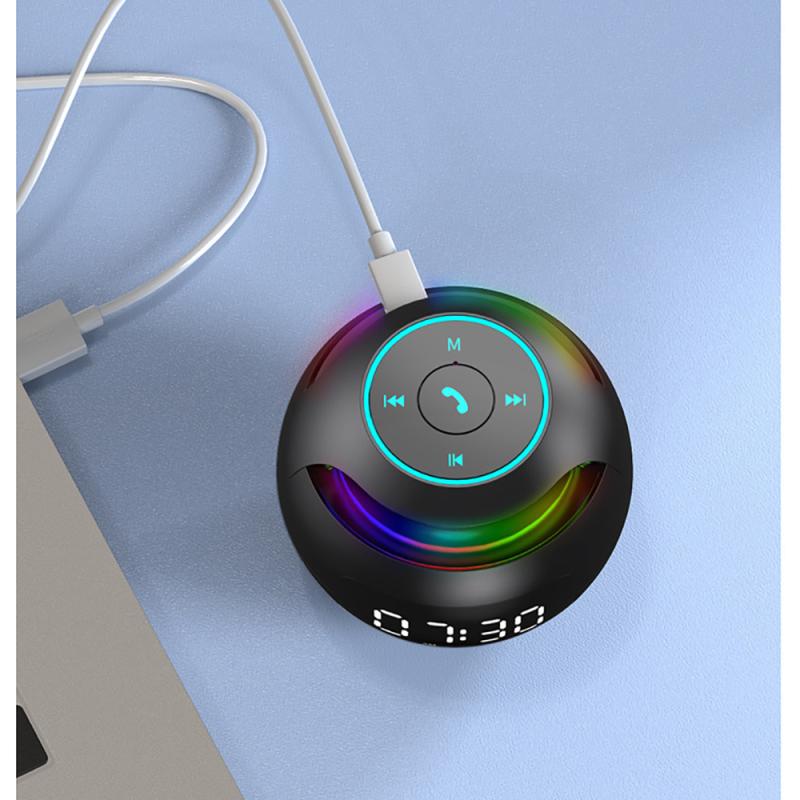 LED Alarm Clock with Bluetooth Speaker, 5W Output, 2200mAh Battery 9