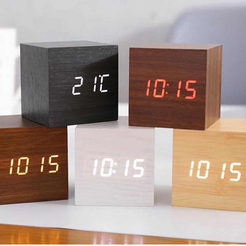 LED Alarm Clock with Intelligent Sound Control – Minimalist Digital Clock for Modern Spaces 2