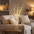 LED Birch Branch Fairy Lights - 20 Warm Twinkle Lights for Versatile Decor 1