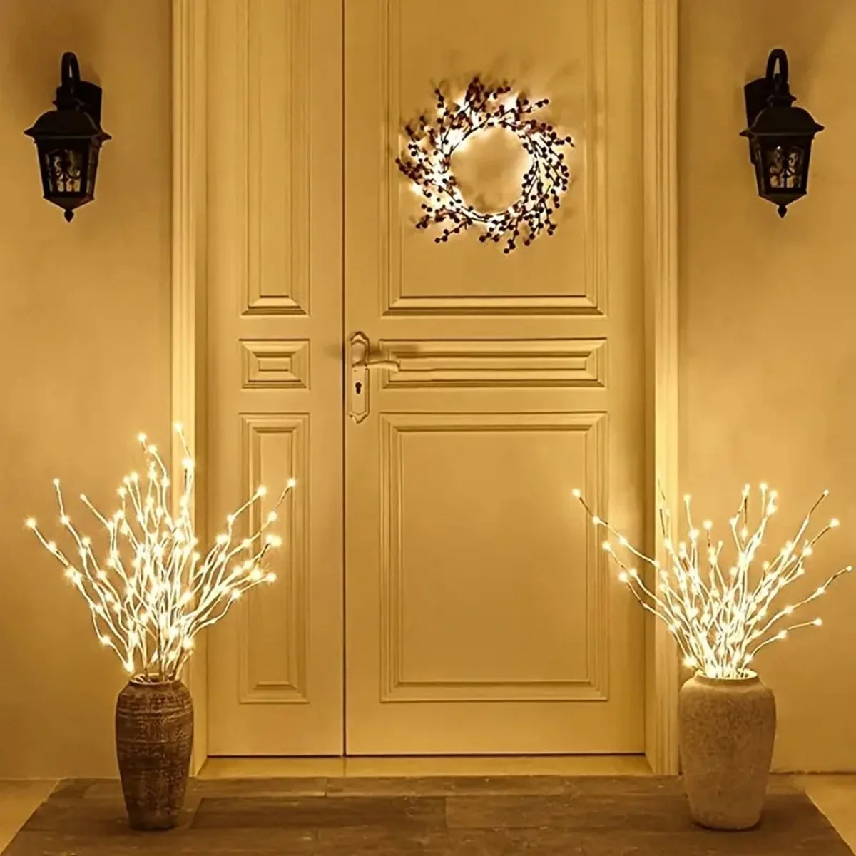LED Birch Branch Fairy Lights - 20 Warm Twinkle Lights for Versatile Decor 4
