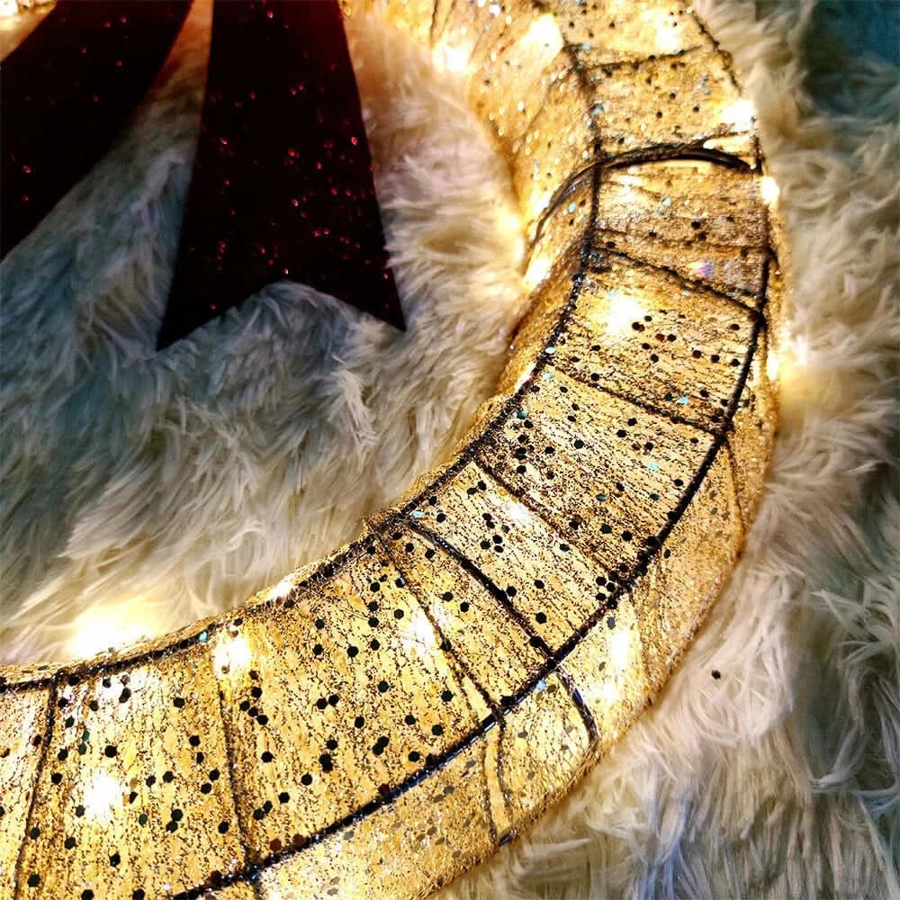 LED Bow Garland Lights - 400 LEDs for Festive Indoor & Outdoor Decor 4