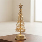 LED Christmas Tree 33cm Spiral Design Warm White Star 1