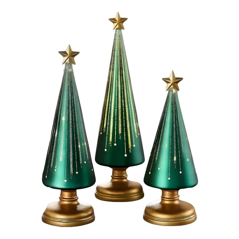 LED Christmas Tree Table Lamp with Star Topper, Touch Control, Multiple Sizes and Colors for Festive Indoor Decoration 4