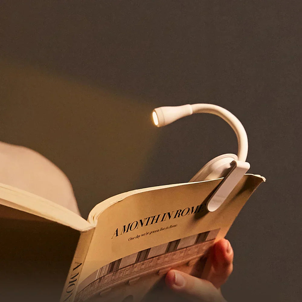 LED Clip-On Book Light - USB Rechargeable, Flexible, Eye-Friendly Reading Light 1