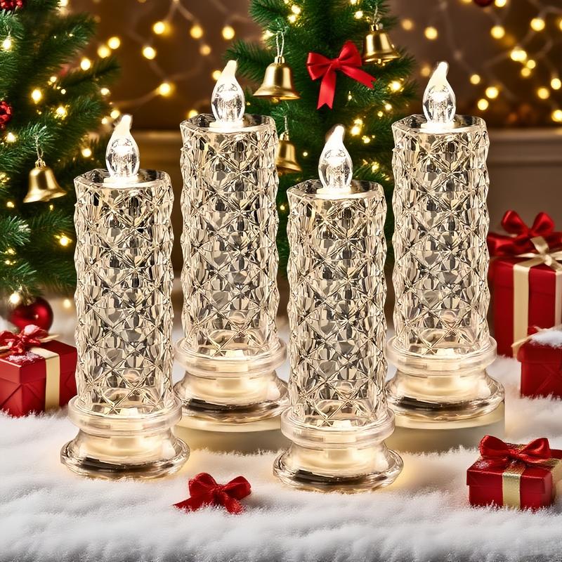 LED Crystal Candle Lights - Flameless, Waterproof, Color-Changing Ambiance 0
