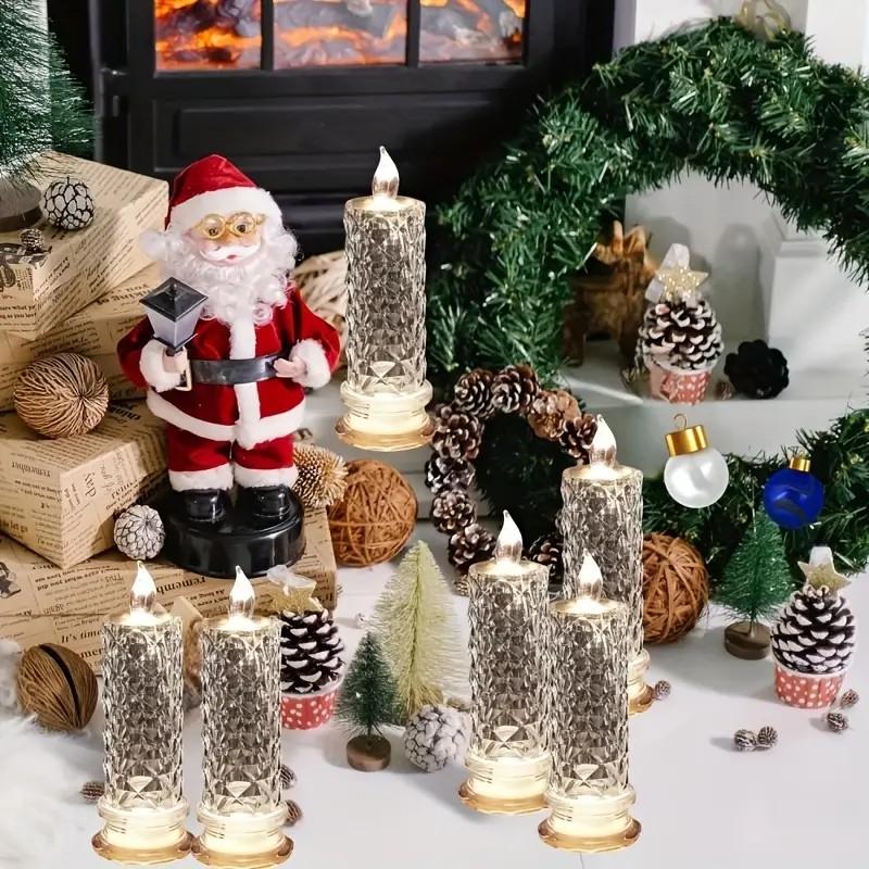 LED Crystal Candle Lights - Flameless, Waterproof, Color-Changing Ambiance 3