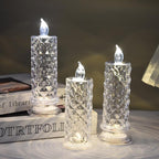 LED Crystal Candle Lights - Flameless, Waterproof, Color-Changing Ambiance 4
