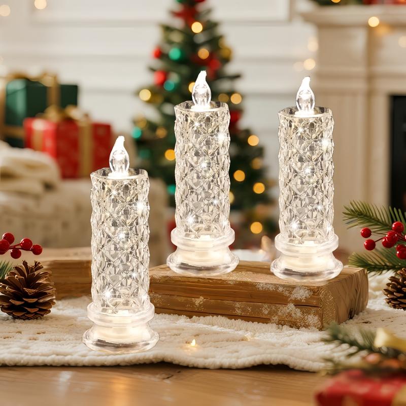 LED Crystal Candle Lights - Flameless, Waterproof, Color-Changing Ambiance 6