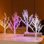 LED Decorative Tree with Illuminated Branches for Indoor Winter Decor – Battery Operated Freestanding Design 3