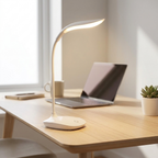 LED Desk Lamp - USB Rechargeable Touch Dimmer with Flexible Neck 0