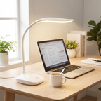 LED Desk Lamp - USB Rechargeable Touch Dimmer with Flexible Neck 1