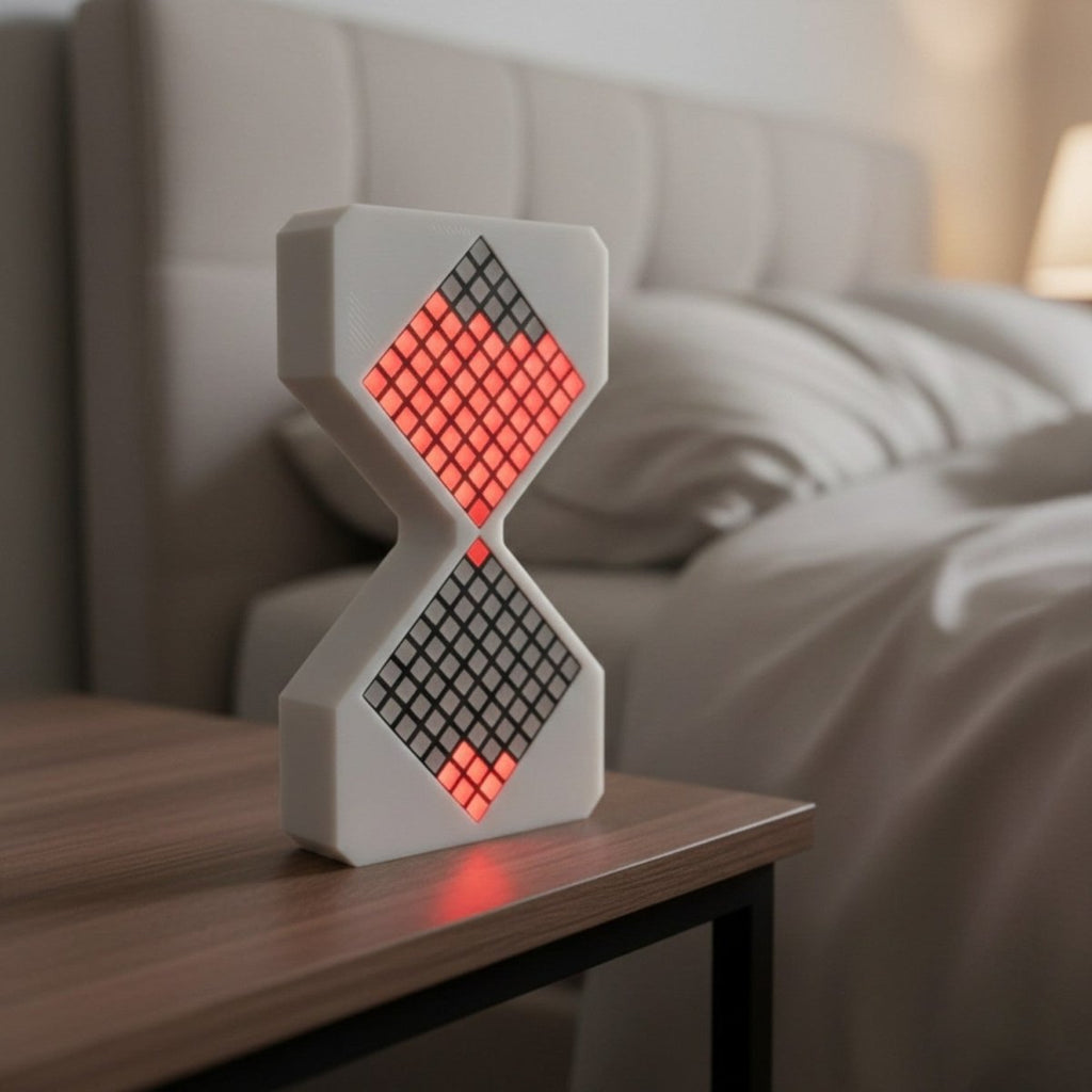 LED Digital Hourglass Clock - Accurate Timekeeping with Modern Design 0