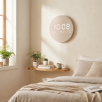 LED Digital Wall Clock - Modern Design with Time, Date & Temperature Display 0