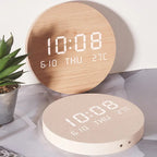LED Digital Wall Clock - Modern Design with Time, Date & Temperature Display 1