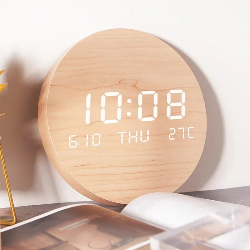 LED Digital Wall Clock - Modern Design with Time, Date & Temperature Display 4