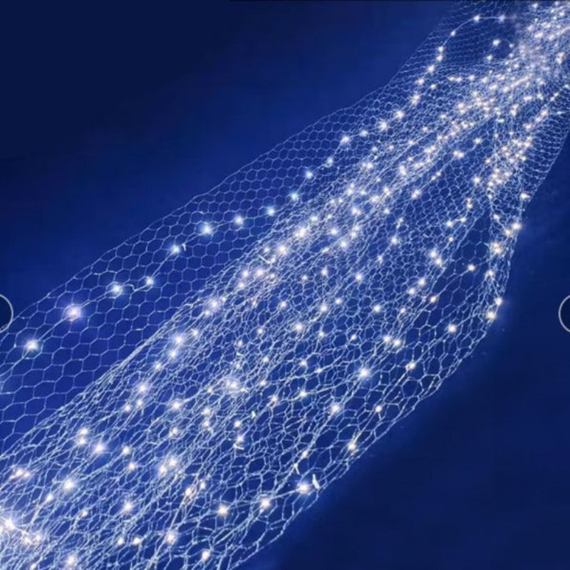 LED Fishing Net Fairy Lights - Flexible Outdoor String Lights for Ambiance 5