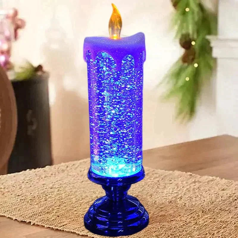 LED Flameless Candle with Real Wax Shell and Warm Flickering Light – Battery Operated Fake Candle for Cozy Christmas Decor 1
