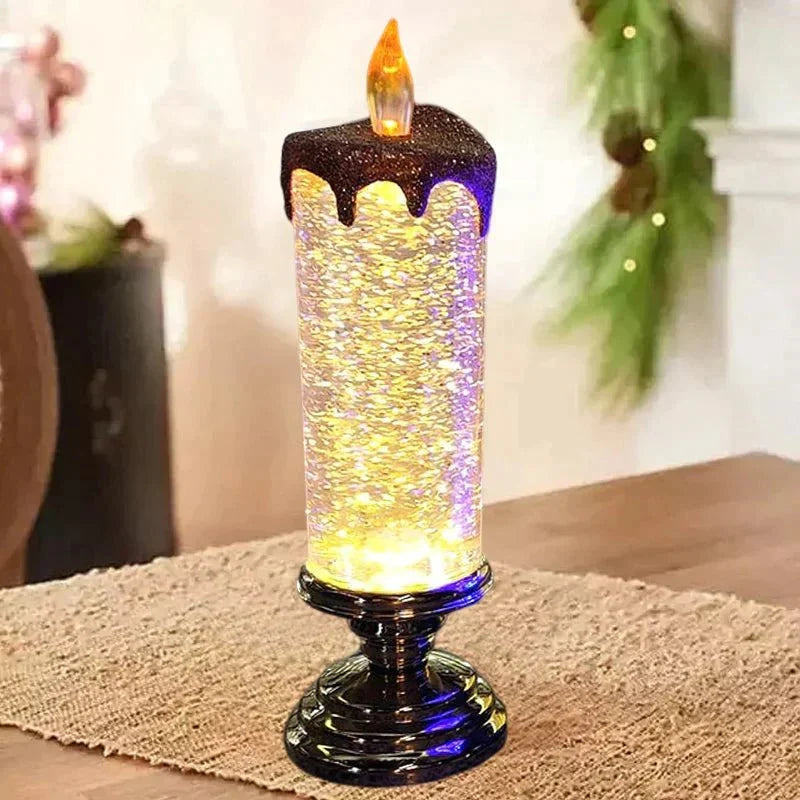LED Flameless Candle with Real Wax Shell and Warm Flickering Light – Battery Operated Fake Candle for Cozy Christmas Decor 3
