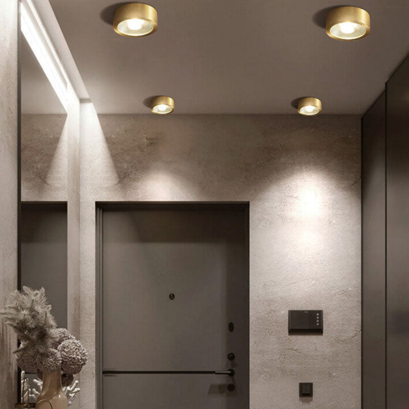 LED Flush Mount Ceiling Light - Durable Copper, Modern Minimalist Design 2