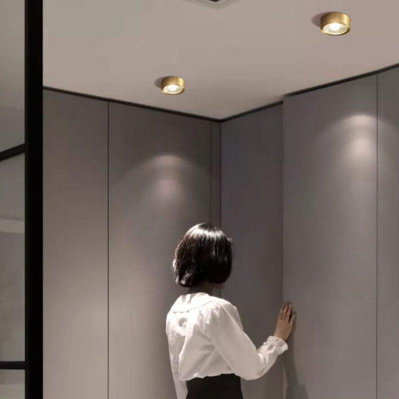 LED Flush Mount Ceiling Light - Durable Copper, Modern Minimalist Design 3