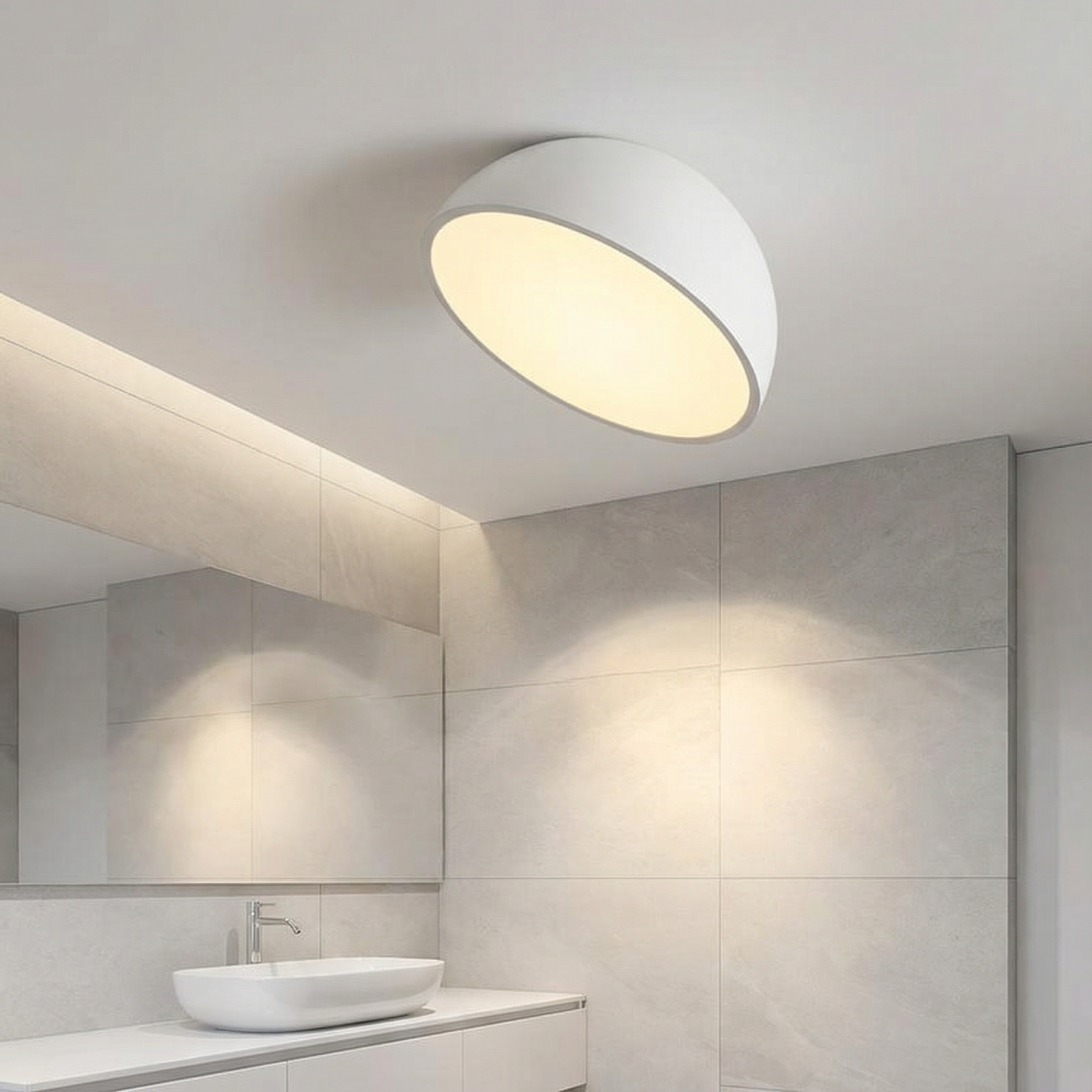 LED Flush Mount Ceiling Light - Modern Design with Soft Diffused Glow 2