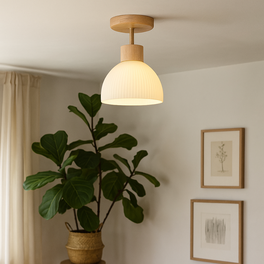 LED Flush Mount Ceiling Light - Modern Design with Soft Illumination 1