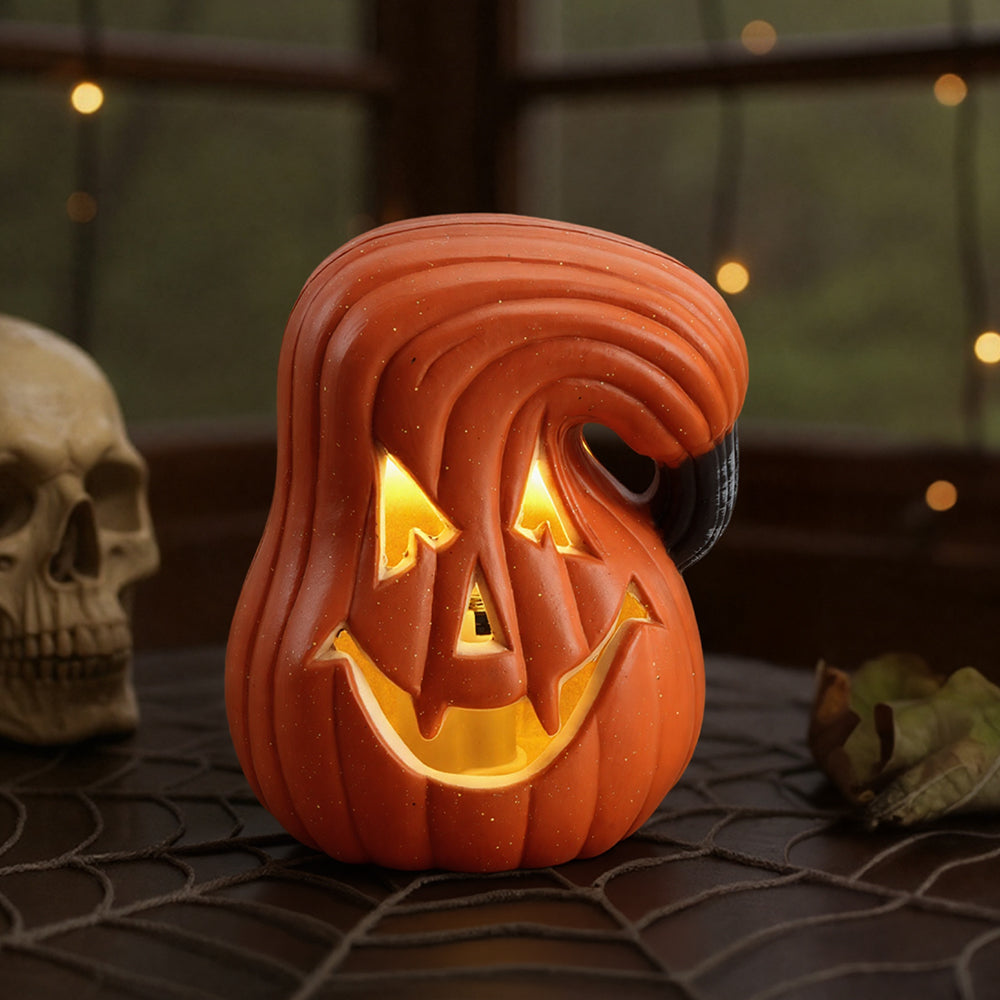 LED Halloween Pumpkin Lamp - Battery Operated Multicolor Night Light 4